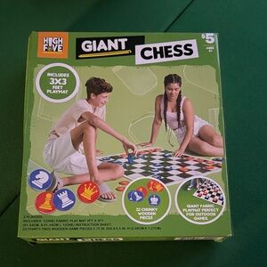 Giant Chess Set - Green and White